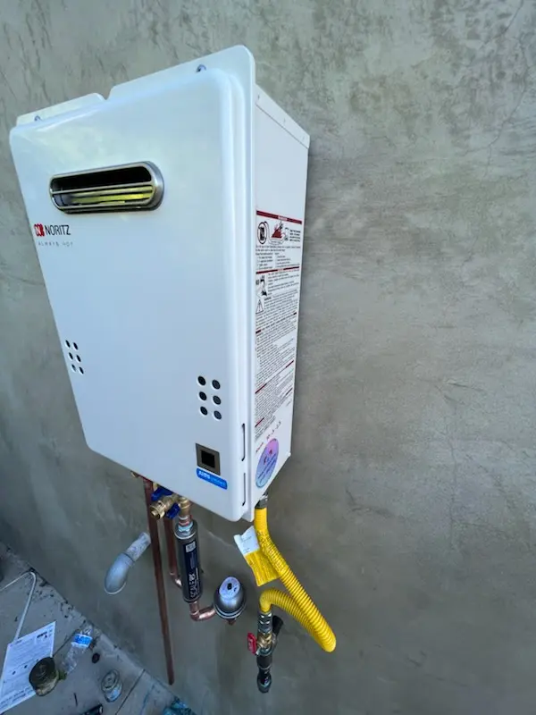 Tankless water heater installation for LaLoma Ranch homes